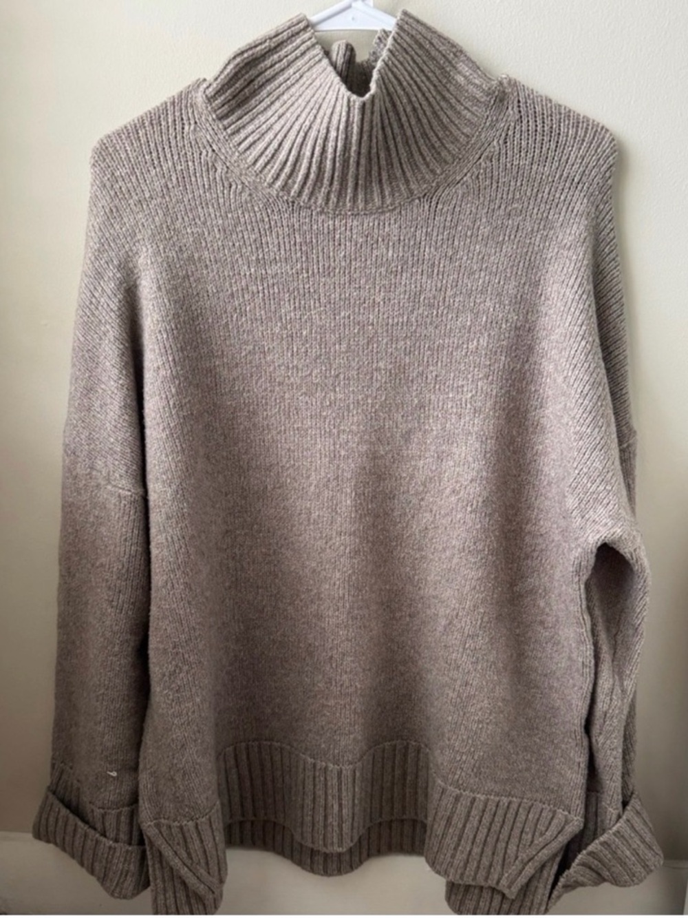 Abercrombie & Fitch Taupe Turtleneck Sweater
